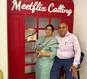 MeetFlix creative theme room for celebrations in Delhi private theatre